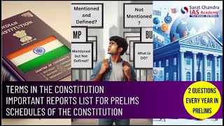 TERMS IN THE CONSTITUTION, REPORTS, SCHEDULES OF THE CONSTITUTION