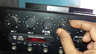 Ahuja amplifier restoration with usb module and subwoofer