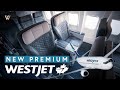 WestJet 737-800 New Premium Class - Toronto to Vancouver