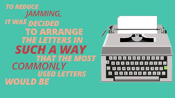 Why aren’t the letters on the keyboard in alphabetical order?