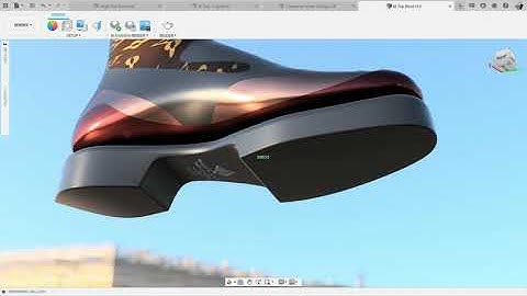 The Fusion 360 - 3D footwear design.