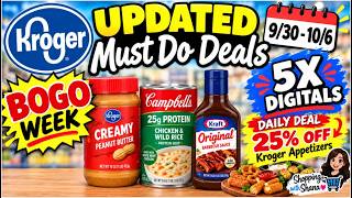 *BOGO WEEK* Kroger UPDATED Must Do Deals for 9/30-10/6 | Daily Deal, Weekly Digitals, & MORE