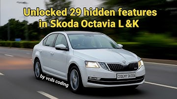 Unlocked 29 hidden features in skoda #octavia L&K | vcds coding