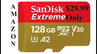 SanDisk 128GB Extreme microSD UHS-I Card with Adapter - U3 A2 - SDSQXA1-128G-GN6MA Amazon