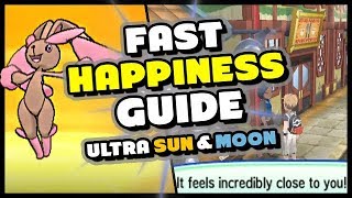 HOW TO RAISE FRIENDSHIP/HAPPINESS FAST IN POKEMON ULTRA SUN AND MOON - Friendship/Happiness Guide screenshot 5