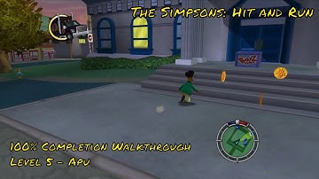 The Simpsons: Hit and Run - Level 5 (Apu) - 100% Completion Walkthrough