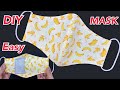 Diy Fabric Face Mask With Filter Pocket Easy Sewing Tutorial | วิธีทำหน้ากากอนามัยมีช่องใส่แผ่นกรอง