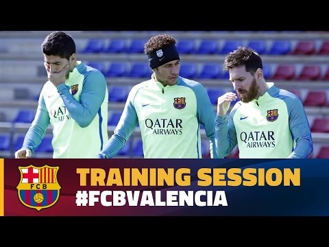 FC Barcelona back at work and preparing for Valencia