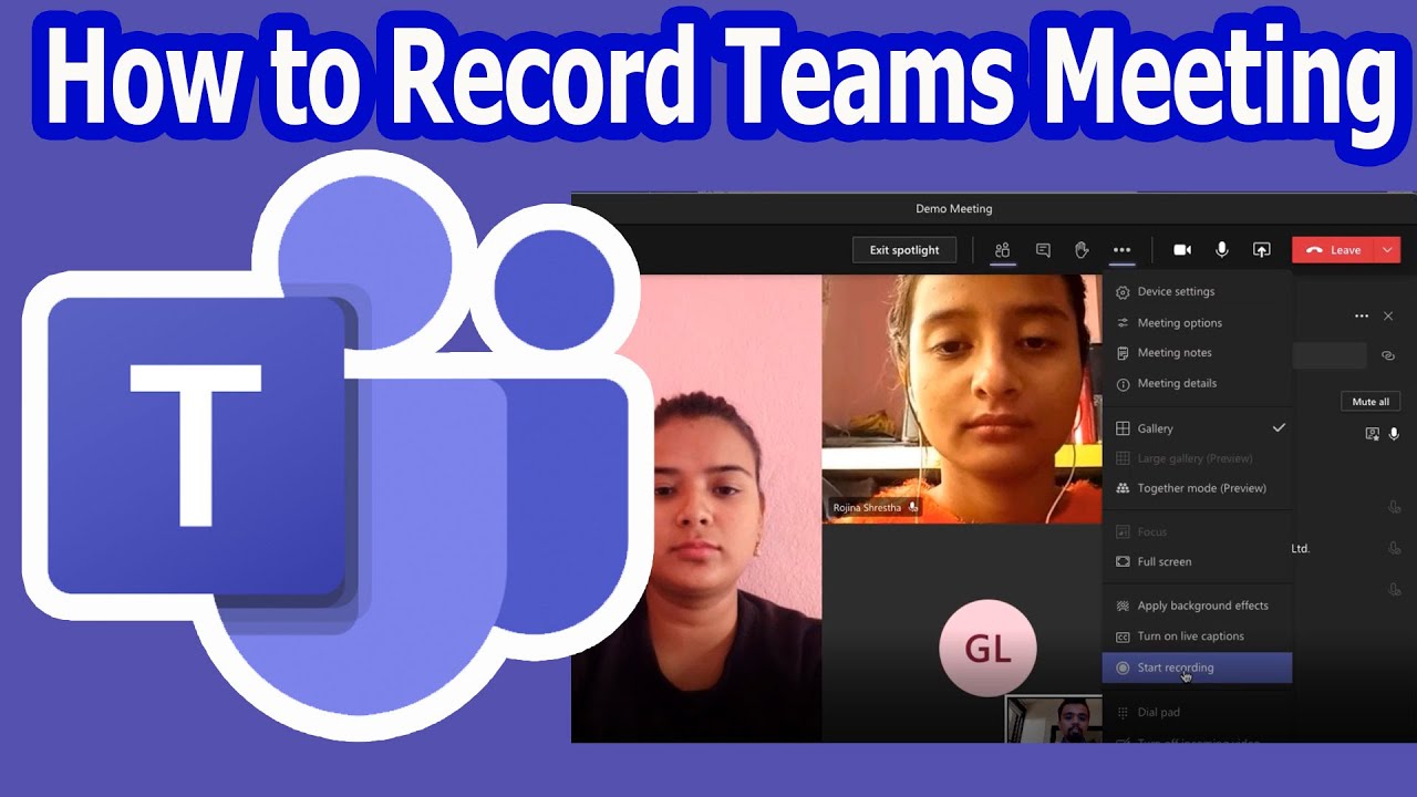 How to Record a Meeting in Microsoft Teams, 2020 Updates YouTube