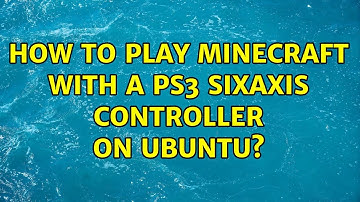Ubuntu: How to play Minecraft with a PS3 Sixaxis controller on Ubuntu?