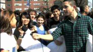 Nyc Revels In M Pillow Fight