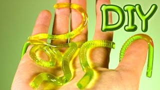 DIY Gummy Worms - How To Make Gummy Jelly Worms Recipe