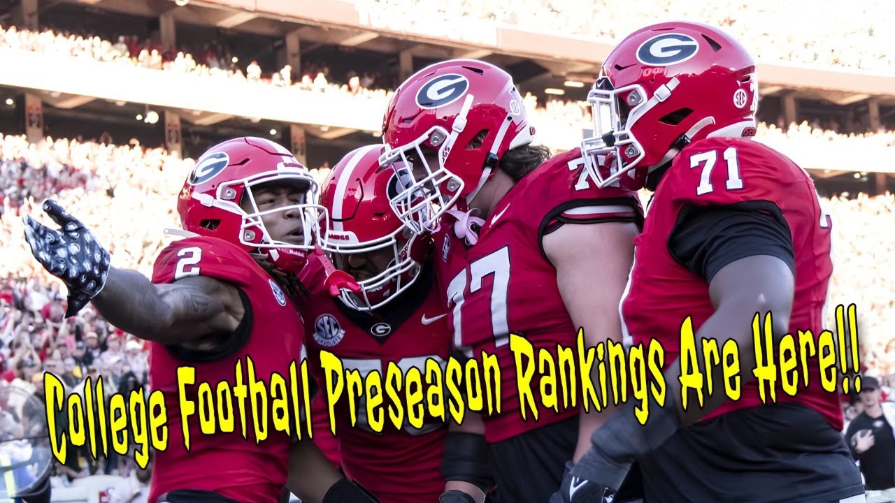 College Football Preseason Rankings Are Here!!