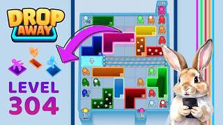 Drop Away Level 304 Solution Walkthrough