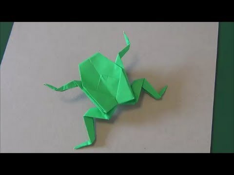 かえる 折り紙 Frog Origami Youtube