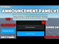 Global Announcement Panel V3😈|| Studio lite Tutorial guide #roblox 