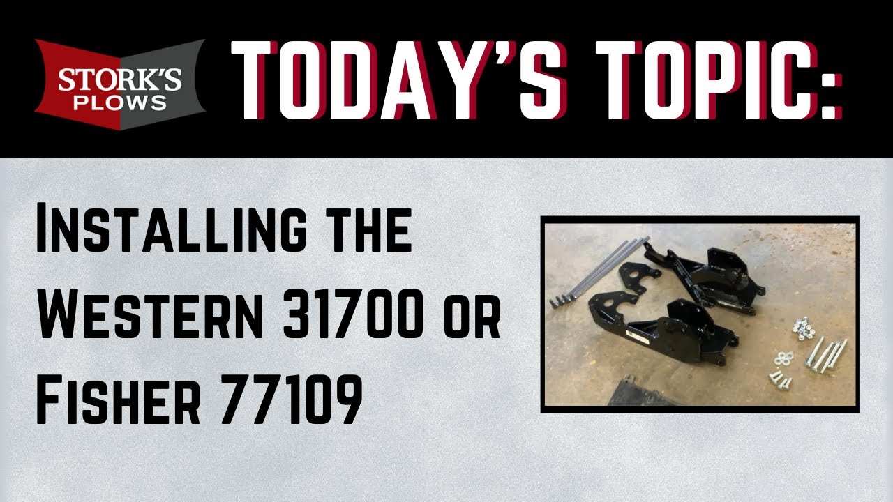 Installing A Western 31700 Or Fisher 77109 Plow Mount YouTube