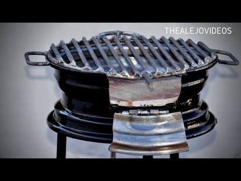 How To Make a BBQ With a rin ! Make BBQ With car wheel !
