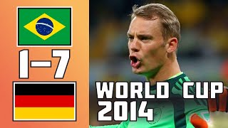 Brazil 1 - 7 Germany | World Cup 2014