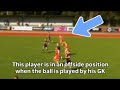 Player Called For Offside In His Own Half Rare Situation Law 11