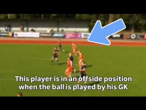 Player called for offside in his own half - Rare situation - Law 11
