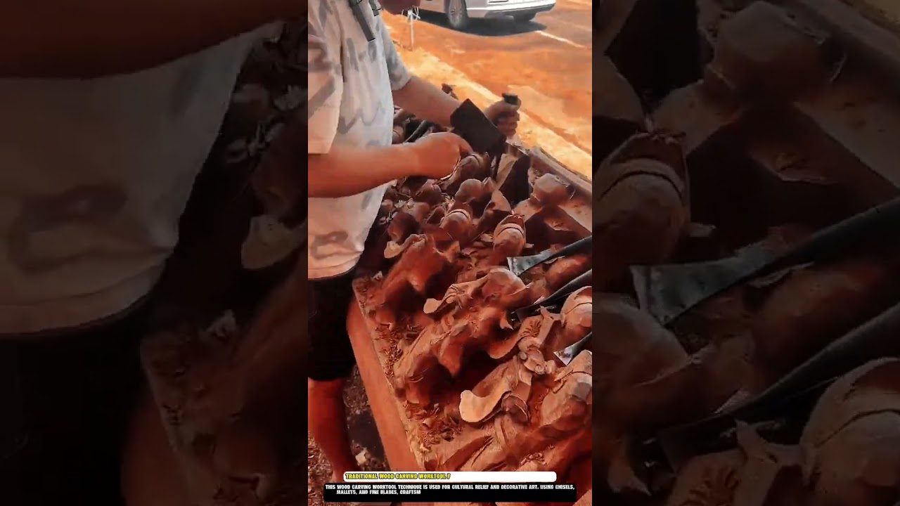 Traditional Wood Carving Worktool for Cultural Relief and Decorative Art