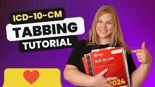 How to Tab Your ICD10CM Book  Medical Coding Tabbing Demonstration