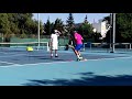 Footwork drill by coach wael kilani with pro player anis ghorbel