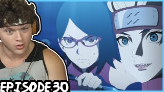 SARADA VS BUNTAN! || THE ORIGINAL SHARINGAN USE IS BACK! || Boruto REACTION: Episode 30