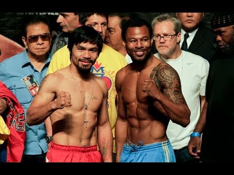 Manny PACQUIAO vs Shane MOSLEY; Wilfredo VAZQUEZ JR vs Jorge ARCE Weigh-Ins