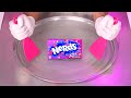 Nerds ice cream rolls  how to make ice cream out of nerds grape  strawberry candy  asmr