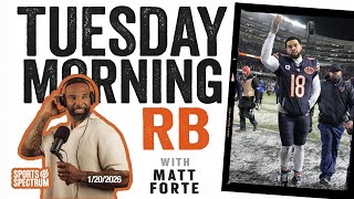 TUESDAY MORNING RB - Matt Forte on the Bears loss, Caleb's throw, Bo Nix's injury and Sean McDermott