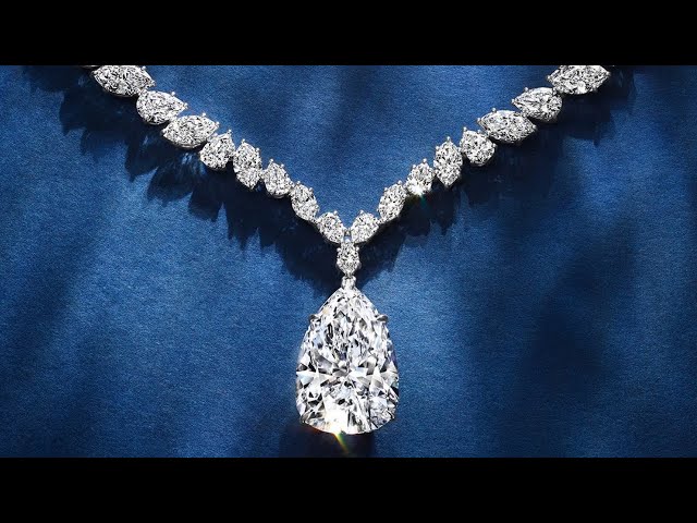 Harry Winston Round Cut Diamond Necklace For Sale at 1stDibs | dallas winston  necklace, harry winston logo necklace, hw necklace
