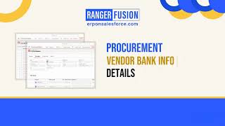 Ranger Fusion Procurement | Vendor Bank Information Demo