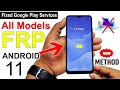 2022 | Fixed Google Play Services | ANDROID 11 FRP BYPASS All Model Phones (Without PC)🔥🔥🔥