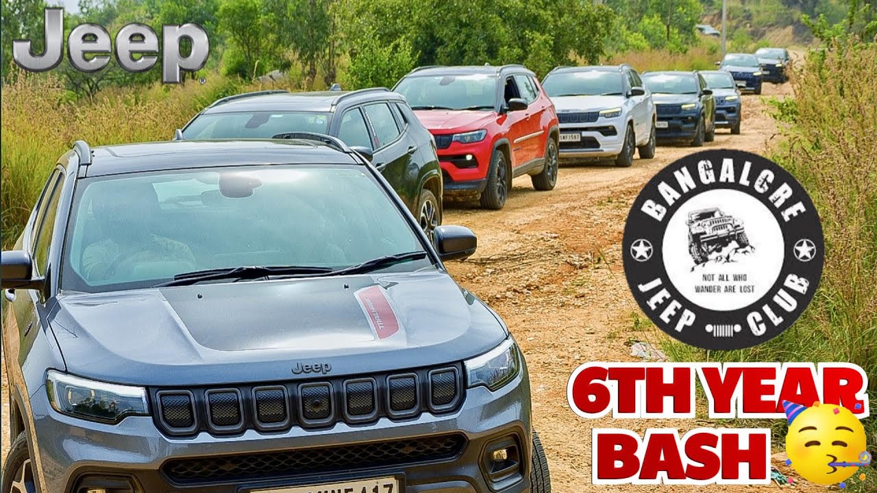 BANGALORE JEEP CLUB 6th Year Bash 🎉 Epic Off-Roading 🚗💨