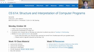 61A Fall 2019 Lecture 25 Video 1
