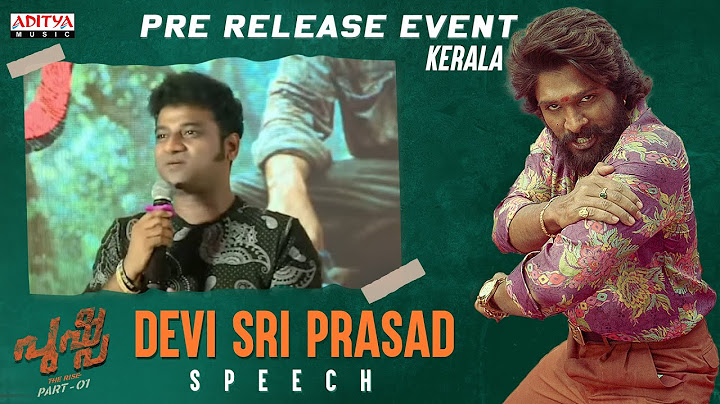 Music Director Devi Sri Prasad Speech | #Pushpa Kerala Pre - Release Event | Allu Arjun, Rashmika