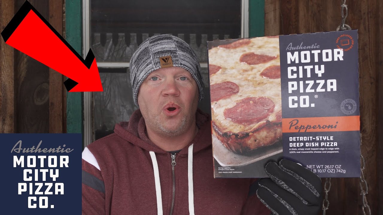 Motor City Detroit Style Pepperoni Deep Dish Pizza (Reed Reviews) YouTube