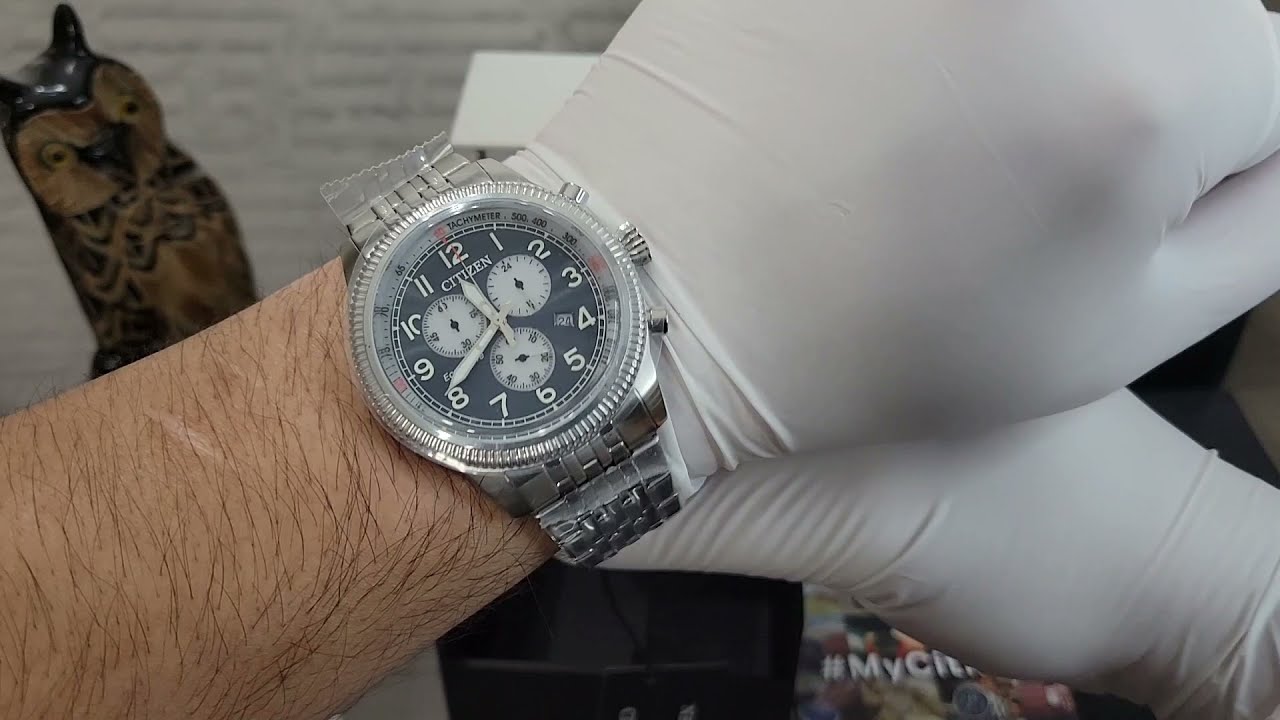 Citizen Eco Drive Sport Chronograph AT2460-89L Solar Watch Unboxing -  YouTube