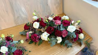 Long and Low Centrepiece Tutorial | Solemnisation flowers DIY