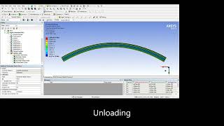 Simulation of room temperature bending and then heating for shape recovery screenshot 5