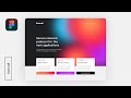 Landing Page Design | Figma Tutorial | Gradient Blends