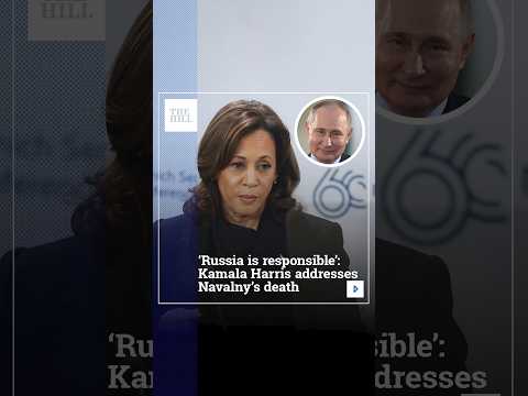 'Russia Is Responsible': Kamala Harris Addresses Navalny's Death