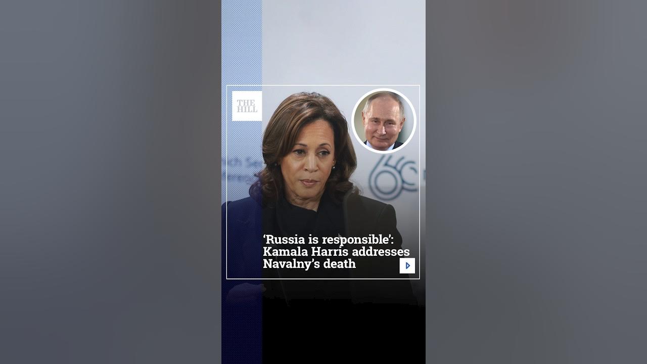 ‘Russia Is Responsible’: Kamala Harris Addresses Navalny’s Death