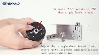 YRHAND THX1 INSTALLATION GUIDE Fingerprint handle lock（new structure ）