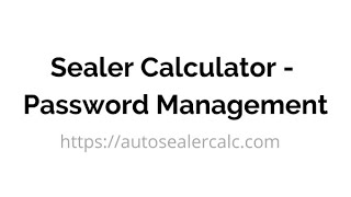 Sealer Calculator - Password Management screenshot 5