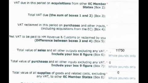 VAT Return for the Flat Rate Scheme - AN OLD VIDEO WHICH MAY OR MAY NOT BE STILL ACCURATE OR VALID.