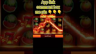 Fiery seven 777 slote game ossam casino app #earningapp #earncash #game screenshot 3