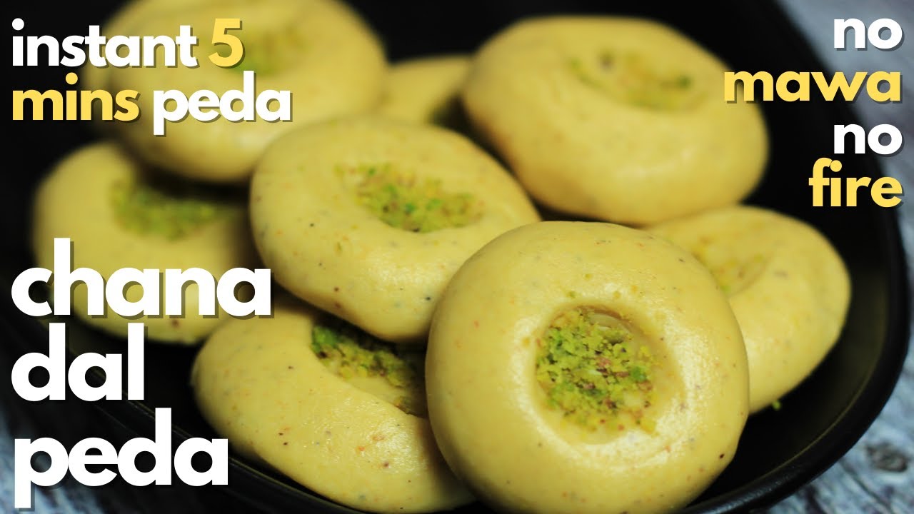 Roasted Chana Dal Peda | Diwali Recipe | No Cooking Instant Peda Recipe | Peda Recipe in 5 Minutes | Curry N Cuts